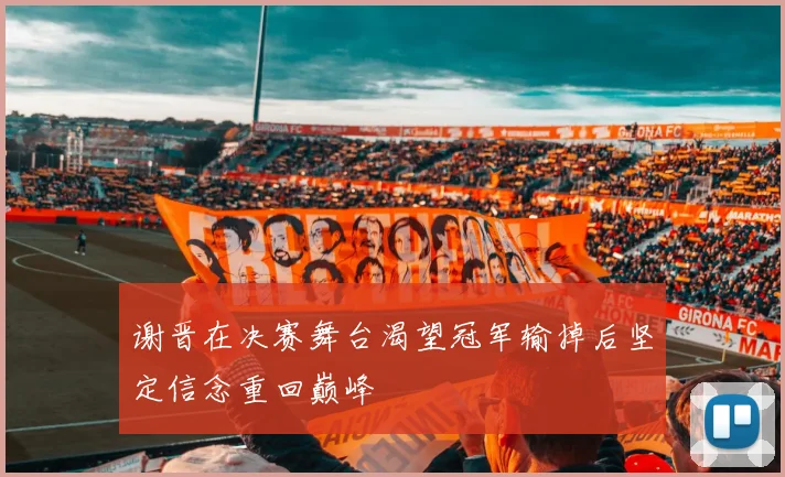 谢晋在决赛舞台渴望冠军输掉后坚定信念重回巅峰